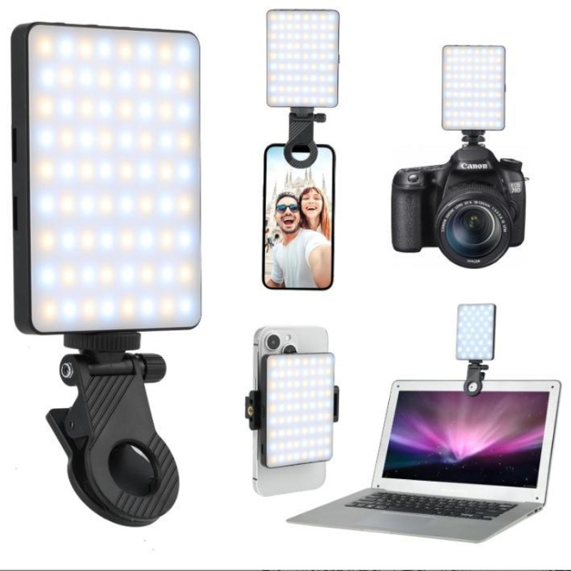 Photography And Videography Lighting - مصباح سيلفي LED قابل لإعادة الشحن،