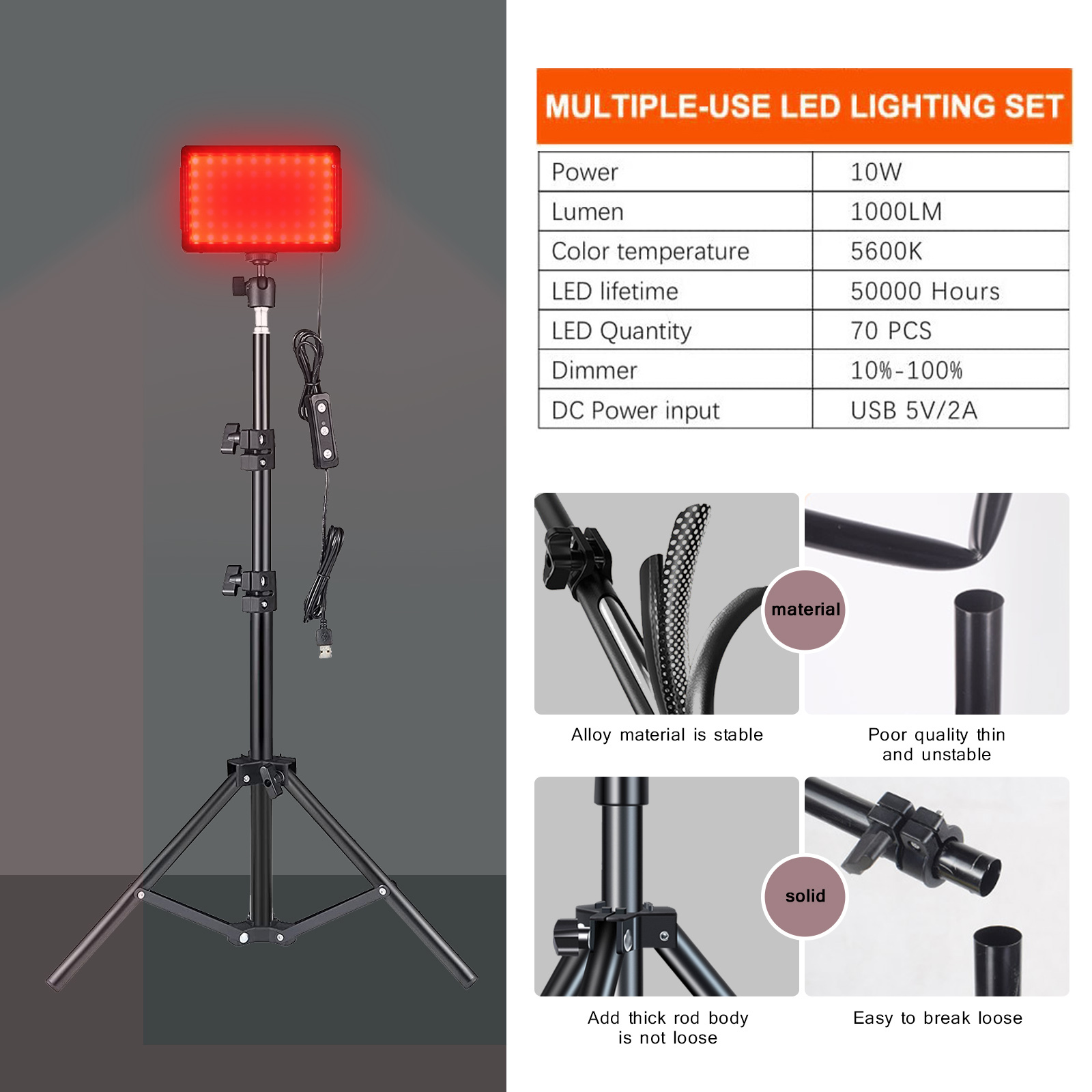LED التصوير الفيديو الضوئي لوح - مراجعة Iris Photography Led Lighting Pack وسعره