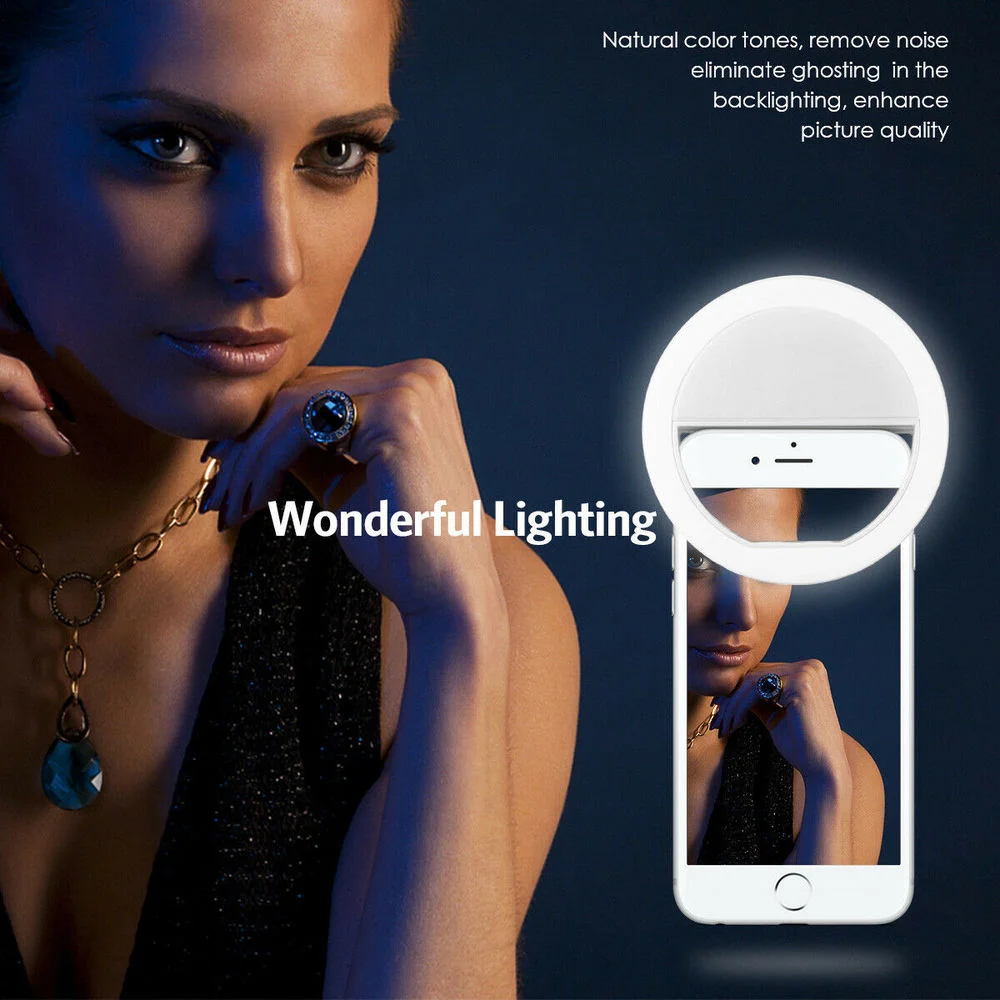 ضوء حلقي قابل لإعادة الشحن للت - مراجعة Photography And Videography Lighting وسعره