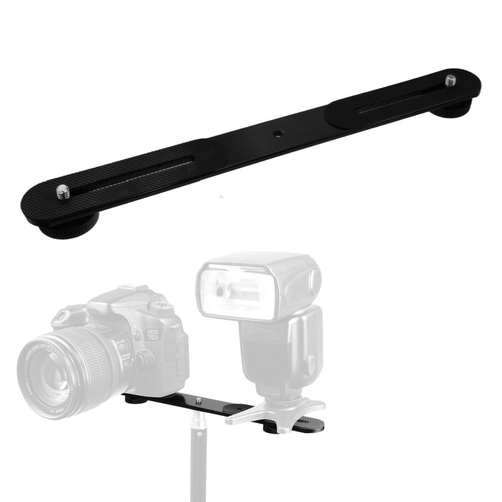 حامل مزدوج للفلاش مع برغي 1/4  - مراجعة Photography Video Lighting Kit With Adjustable Tripod Stand وسعره