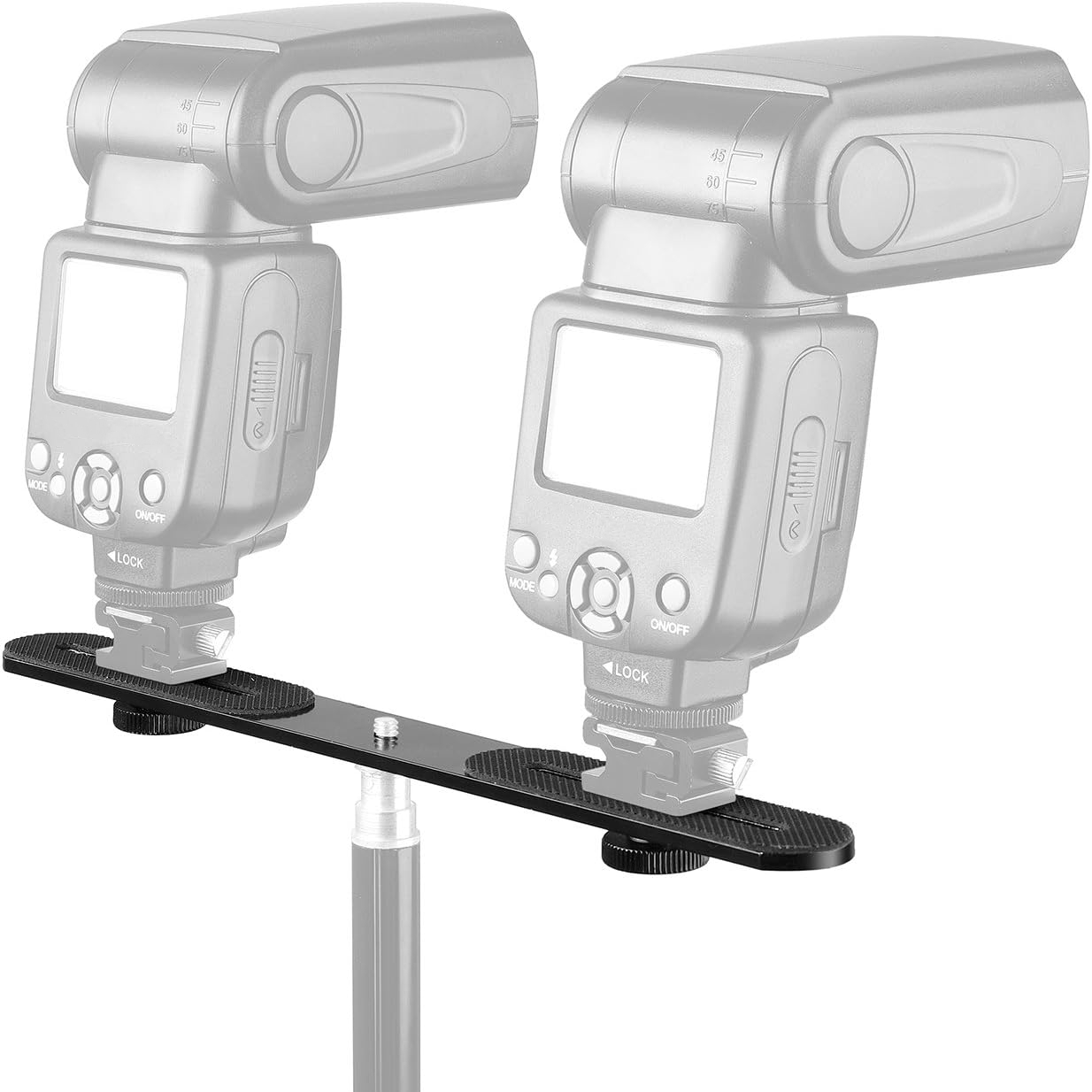 حامل فلاش مزدوج مقاس 1/4 بوصة  - مراجعة Photography Video Lighting Kit With Adjustable Tripod Stand وسعره