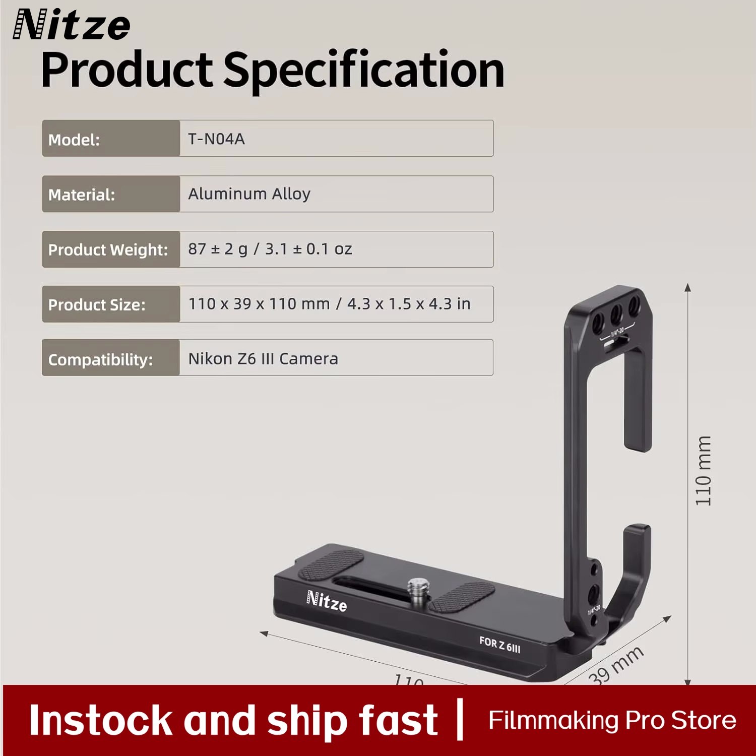 حامل كاميرا Nitze L لكاميرا Ni - مراجعة Nikon Camera Z6 Iii وسعره