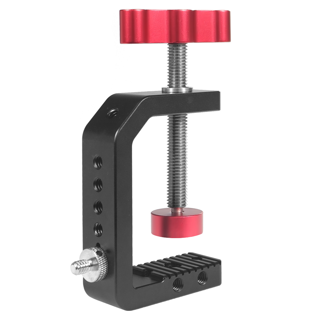 مشبك مكتبي قوي على شكل حرف C ق - مراجعة Photography Video Lighting Kit With Adjustable Tripod Stand وسعره