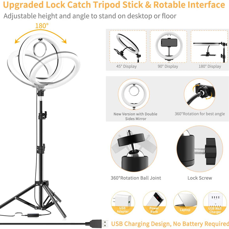 ضوء فيديو دائري LED قابل للتعت - مراجعة Photography Lighting Tool وسعره