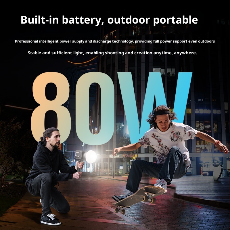 ZGRL80 80 واط COB LED الفيديو  - مراجعة Photography Lighting Outdoor وسعره