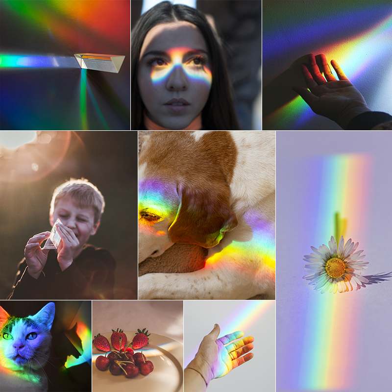 1 قطعة منشور ثلاثي الأوجه قوس  - مراجعة Lighting Glass Photography وسعره