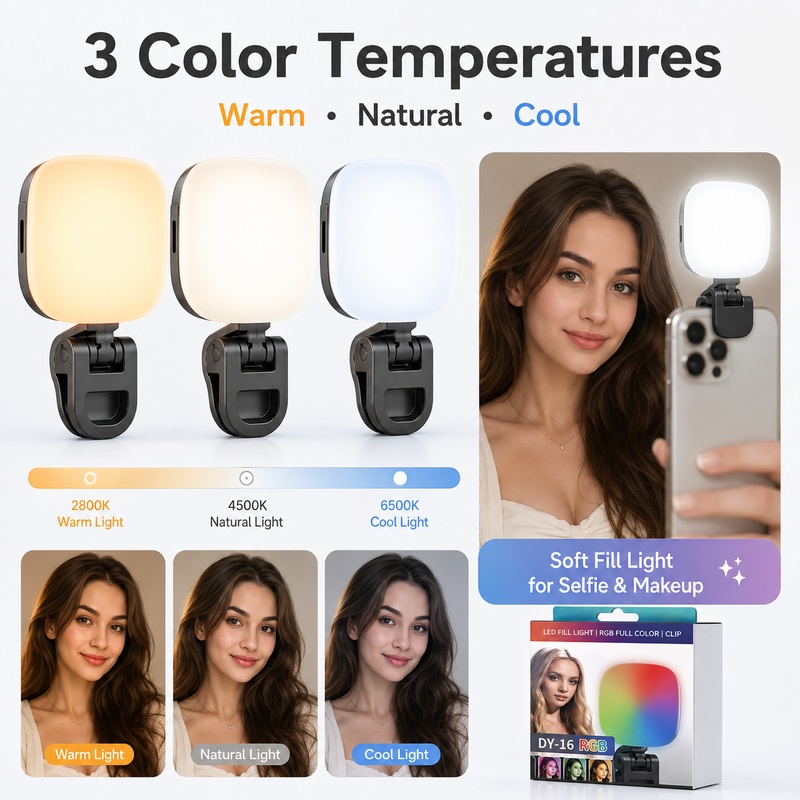 مصباح إضاءة LED محمول RGB للتص - مراجعة Photography Lighting Outdoor وسعره