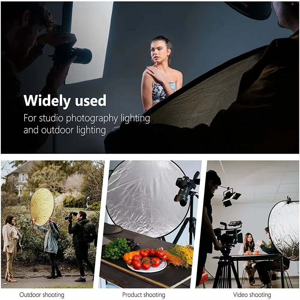 عاكس ضوء محمول قابل للطي 5 في  - مراجعة Photography Lighting Outdoor وسعره