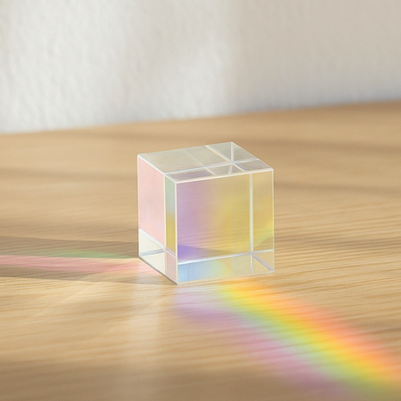 مكعب زجاجي مزدوج اللون منشور X - مراجعة Lighting Glass Photography وسعره